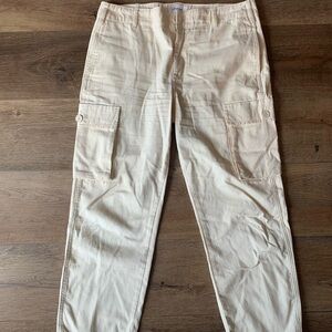 Frame Denim women Tan Cargo Pants 100% cotton.